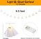Greentek; Light-Up Halloween Ghost Garland – 78 Inch Handmade LED Ghost Banner for Fireplace, Mantel, Windows, Home & Party Halloween Decorations; Category:Halloween Lights; Image:7